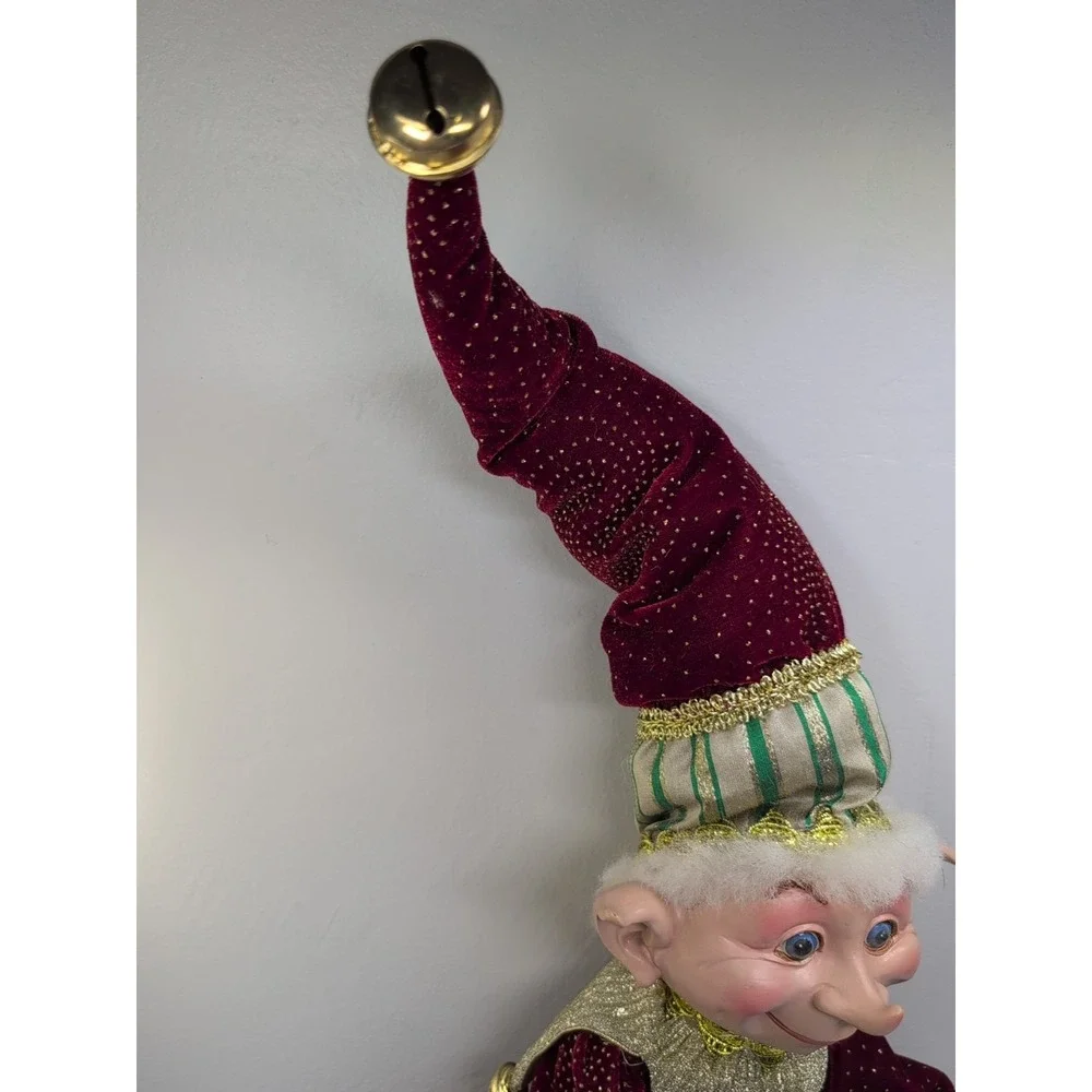 Elf PIXIE‎ DOLL FARIES Christmas Poseable Elf Wire Frame 30